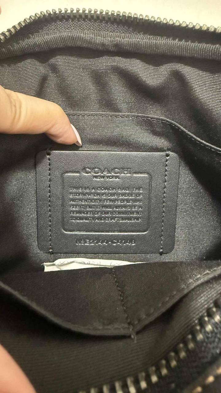 ORIG Preloved Coach Graham Crossbody Black Double Zip Men Bag