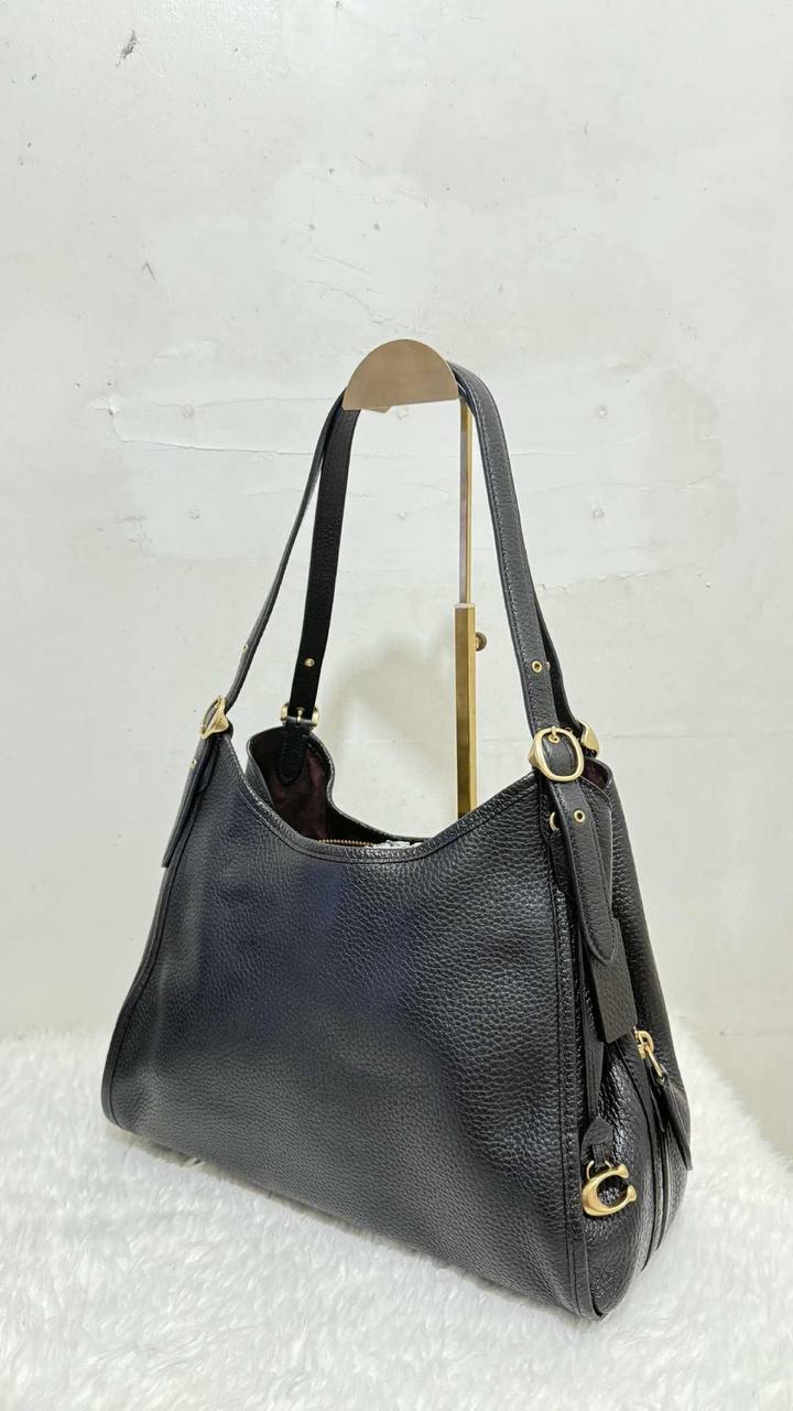 ORIG Preloved Retail Coach Lori Shoulder Black Bag
