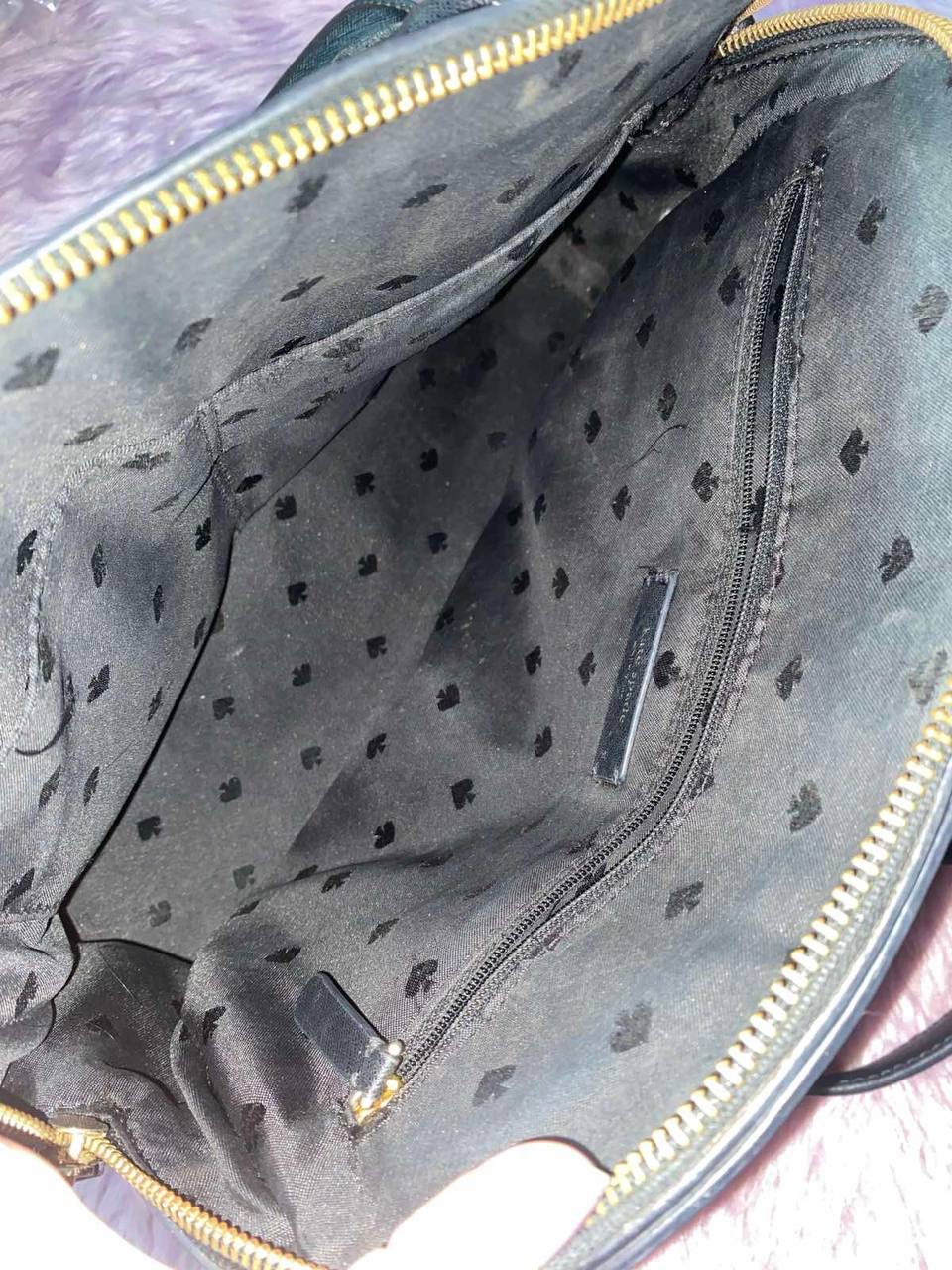 ORIG Preloved Kate Spade Reiley Medium Dome Satchel Black Bag