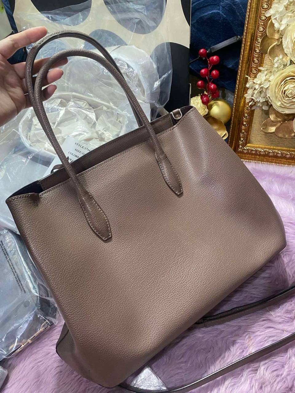 ORIG Preloved Kate Spade Eva Medium Satchel Brown Bag