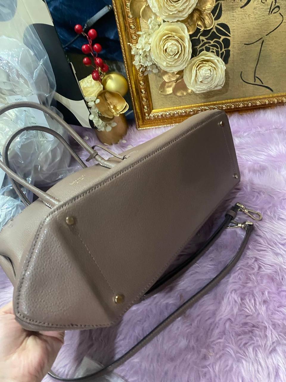 ORIG Preloved Kate Spade Eva Medium Satchel Brown Bag