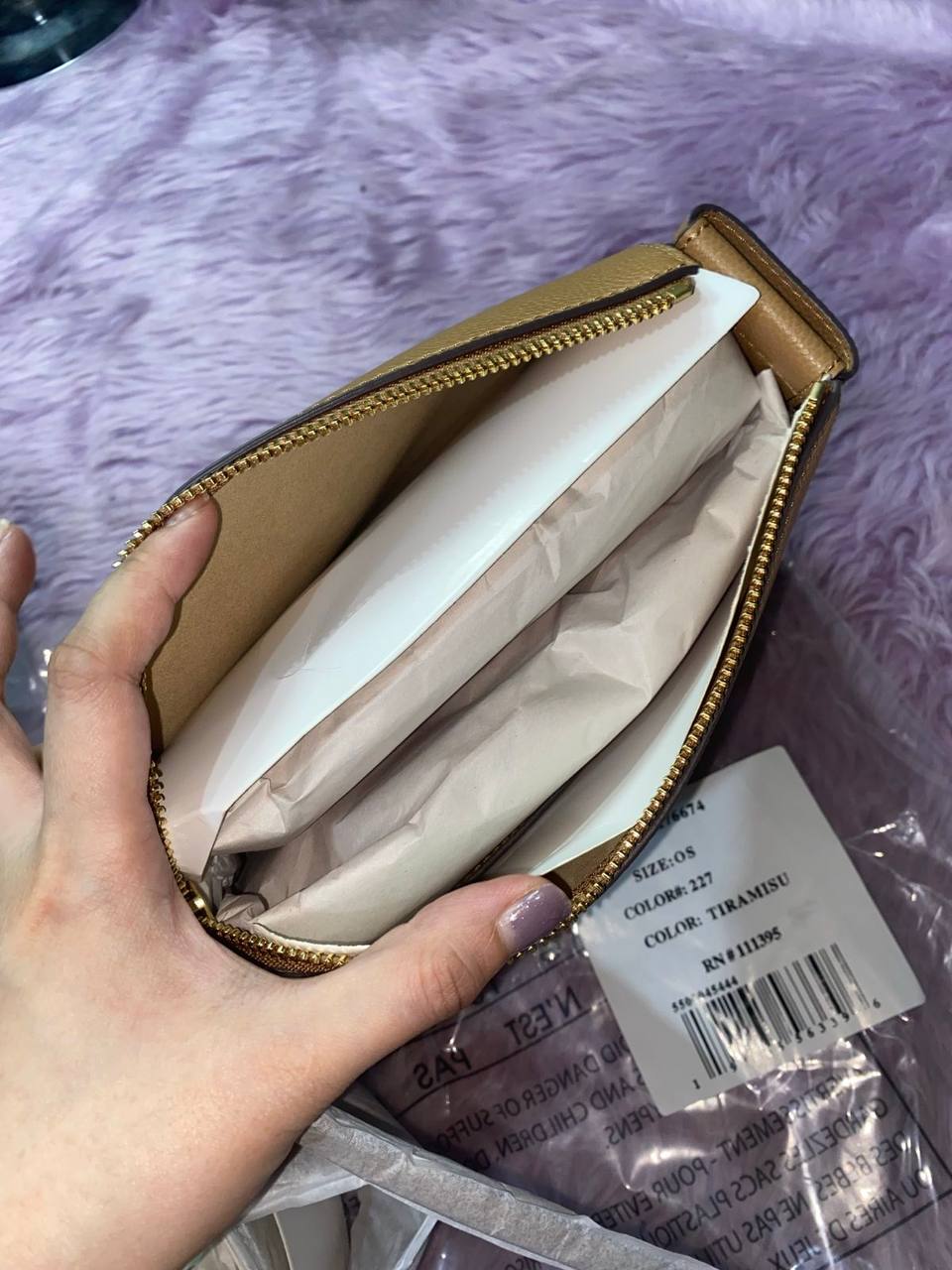 ORIG & IMPORTED TORY BURCH ROMY SMALL SHOULDER BAG TIRAMISU BROWN