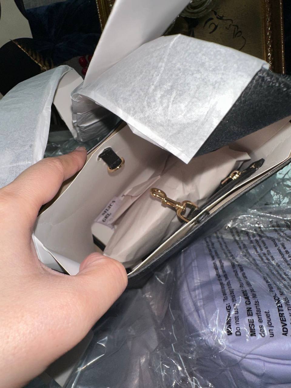 ORIG & IMPORTED TORY BURCH ROMY SMALL HOBO BLACK BAG