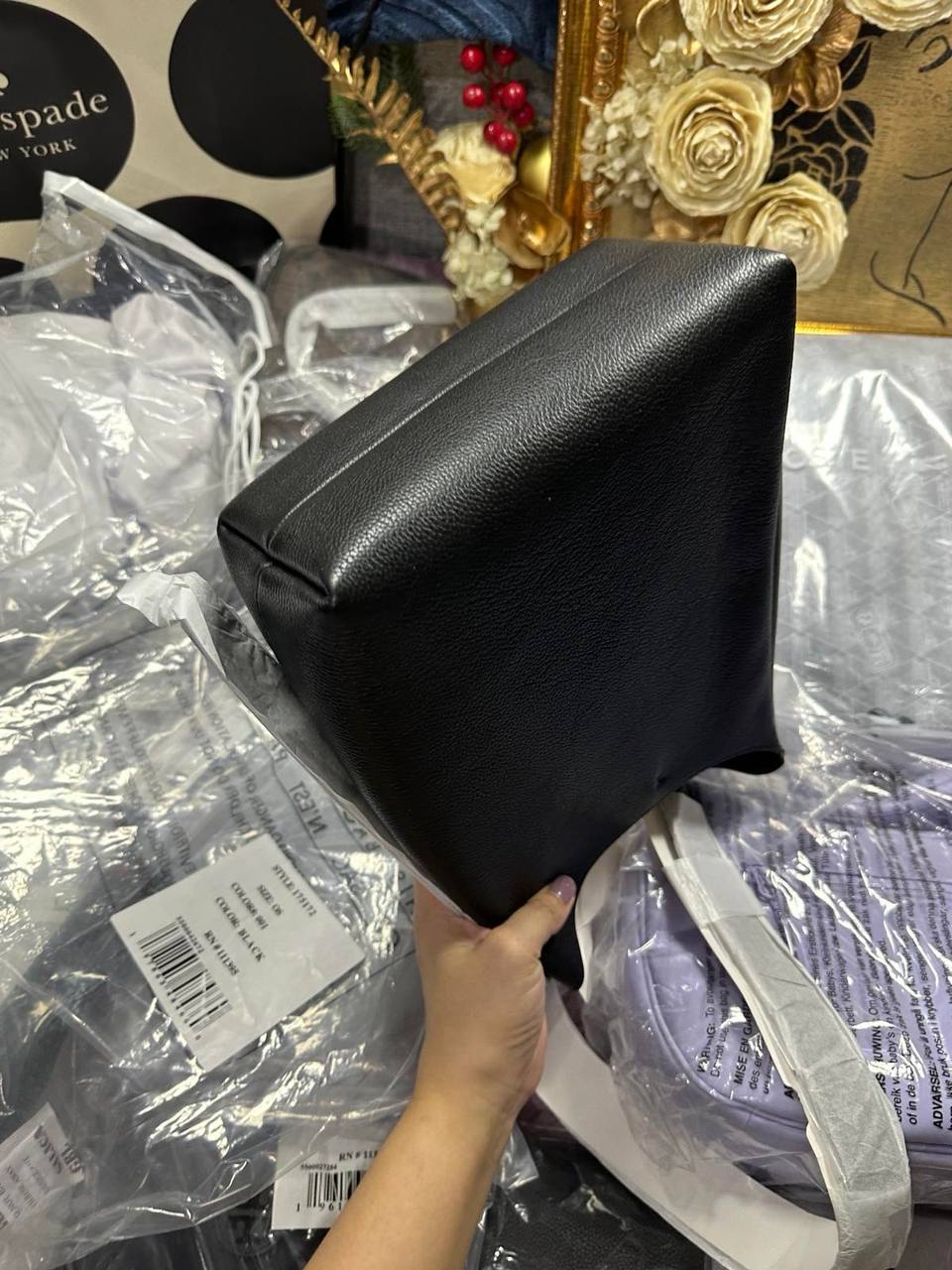 ORIG & IMPORTED TORY BURCH ROMY SMALL HOBO BLACK BAG