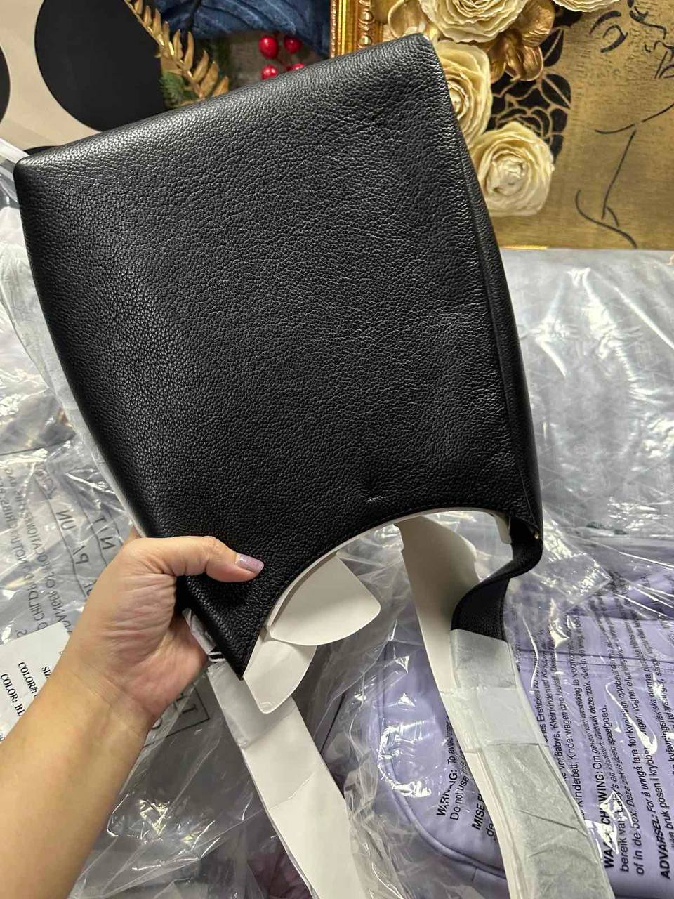 ORIG & IMPORTED TORY BURCH ROMY SMALL HOBO BLACK BAG