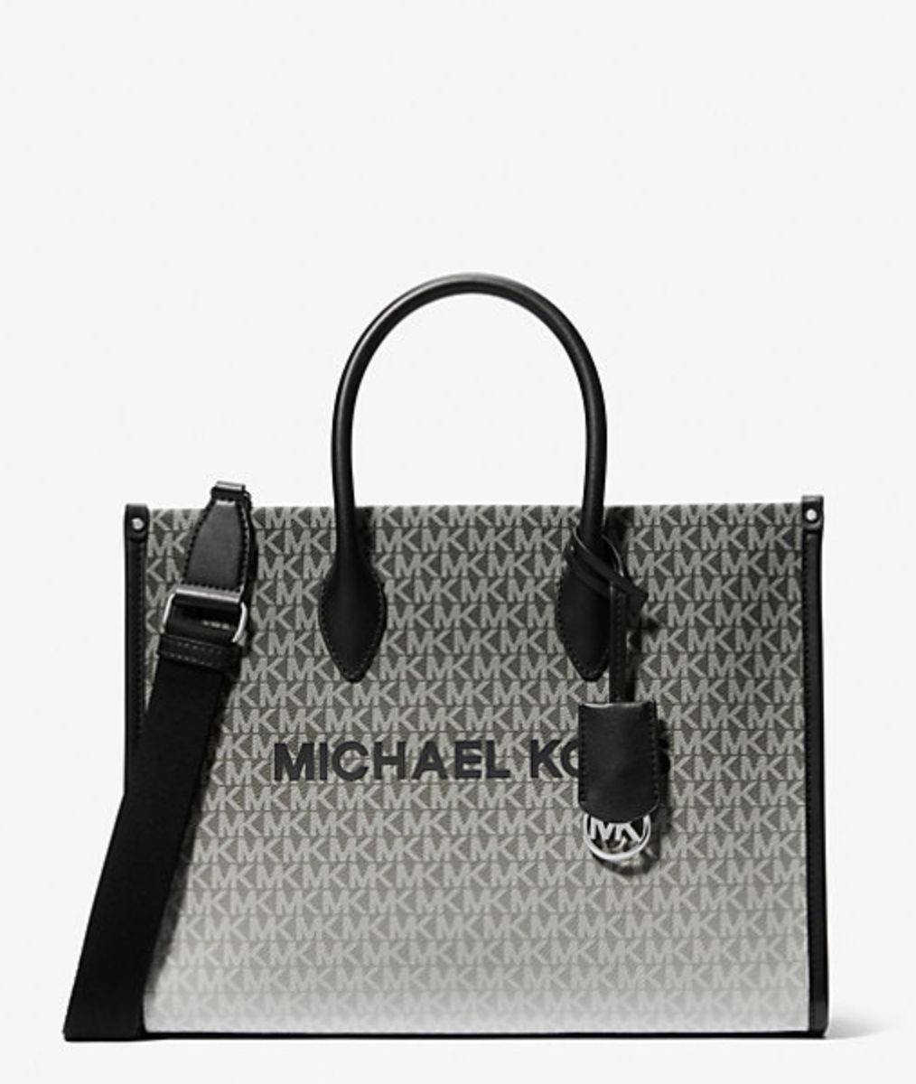 ORIG & IMPORTED Michael Kors Mirella Medium Ombré Logo Tote Bag Black