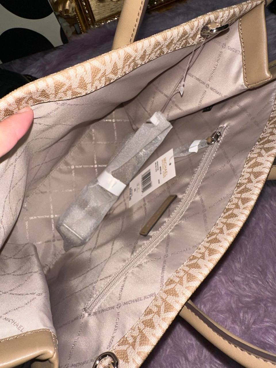 ORIG & IMPORTED Michael Kors Mirella Medium Ombré Logo Tote Bag Brown