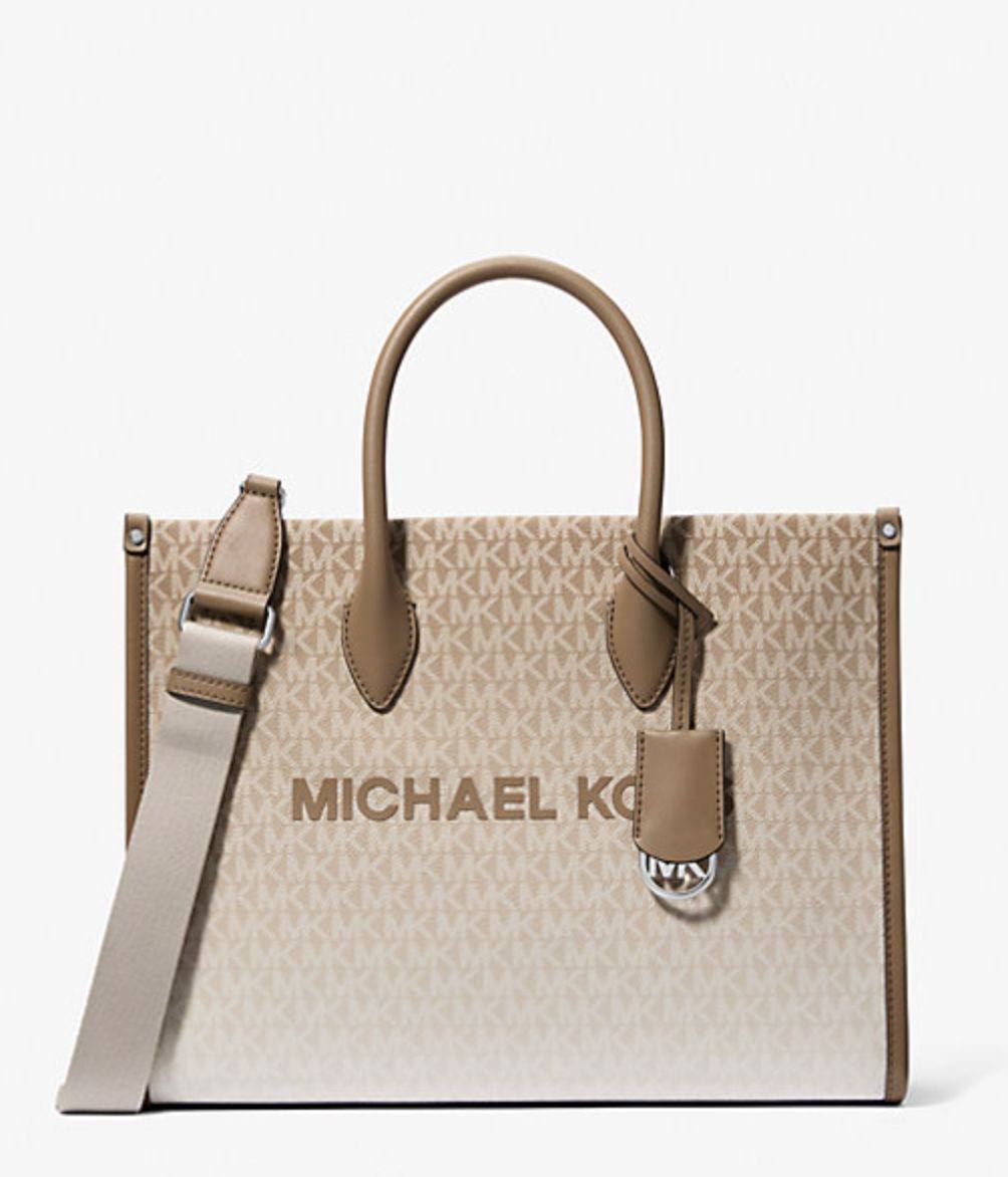 ORIG & IMPORTED Michael Kors Mirella Medium Ombré Logo Tote Bag Brown