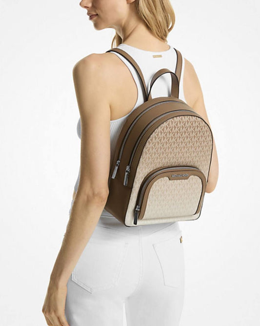ORIG & IMPORTED Michael Kors Jaycee Medium Ombré Signature Logo Backpack Brown Bag