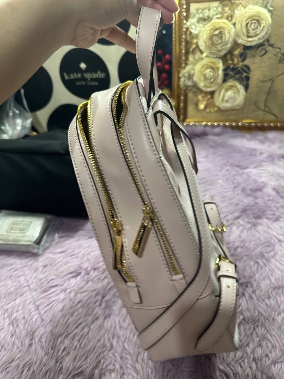 ORIG & IMPORTED Michael Kors Jaycee Medium Ombré Signature Logo Backpack Pink Bag