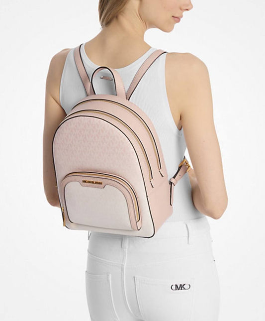 ORIG & IMPORTED Michael Kors Jaycee Medium Ombré Signature Logo Backpack Pink Bag