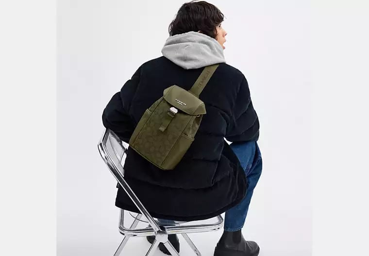 AUTHENTIC/ORIGINAL COACH Racer Pack In Signature Jacquard