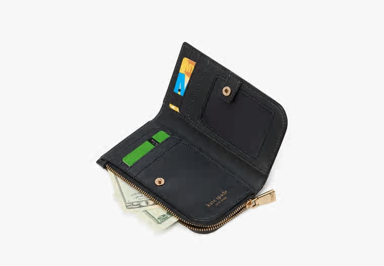 ORIG & IMPORTED Kate Spade KS Devin Pixel Hearts Small Slim Bifold Wallet