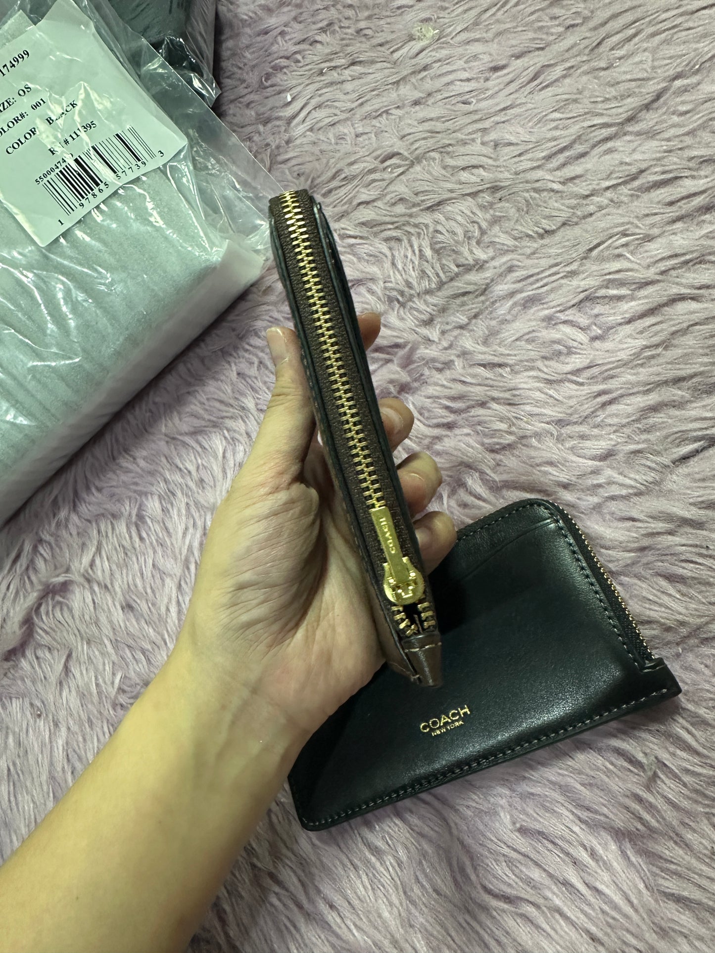 ORIG & IMPORTED CCH Slim Zip Card Case Wallet