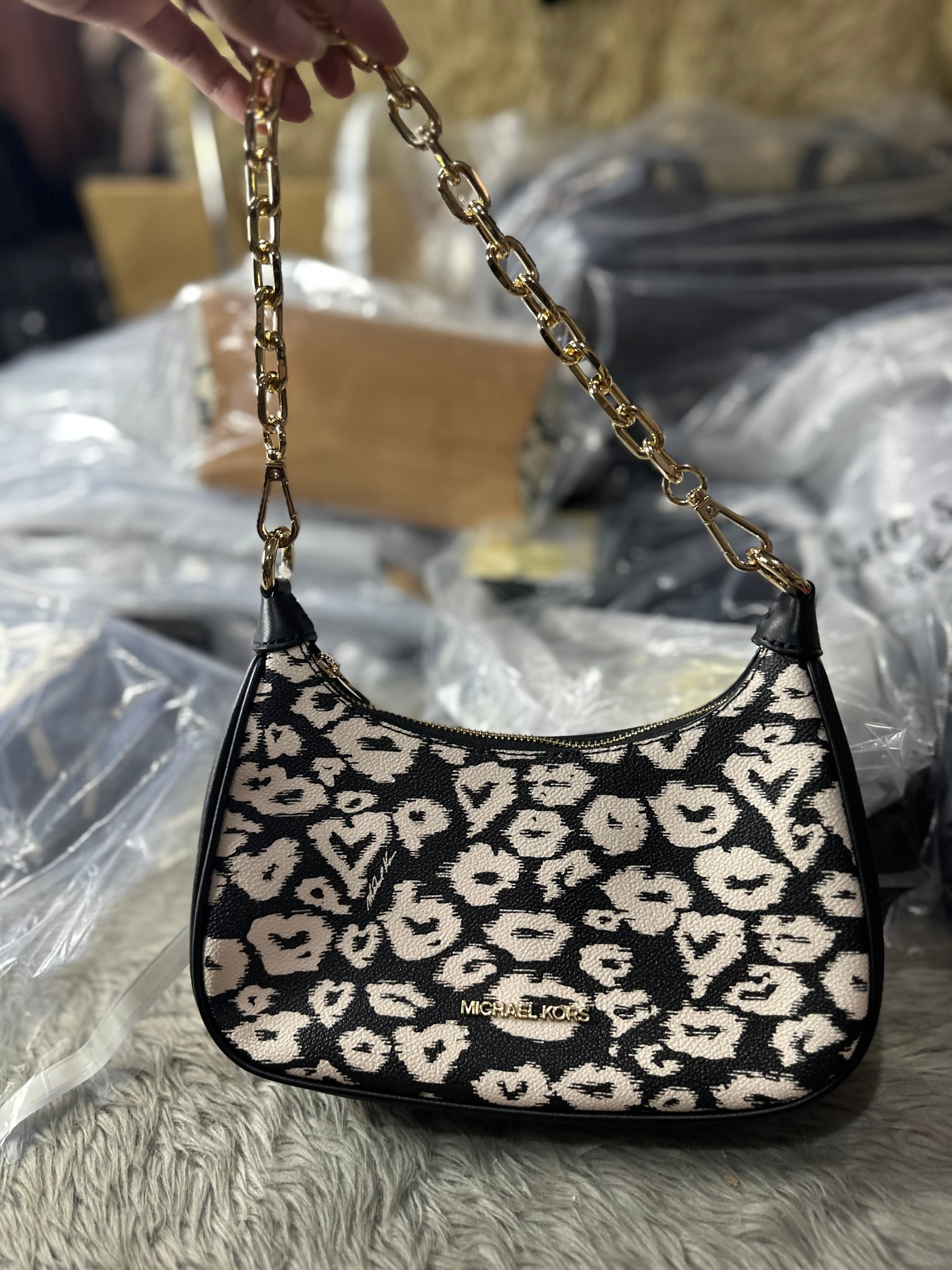 Hobo Bag Leopard Print Michael Kors Purse AUTHENTIC/ORIGINAL MK