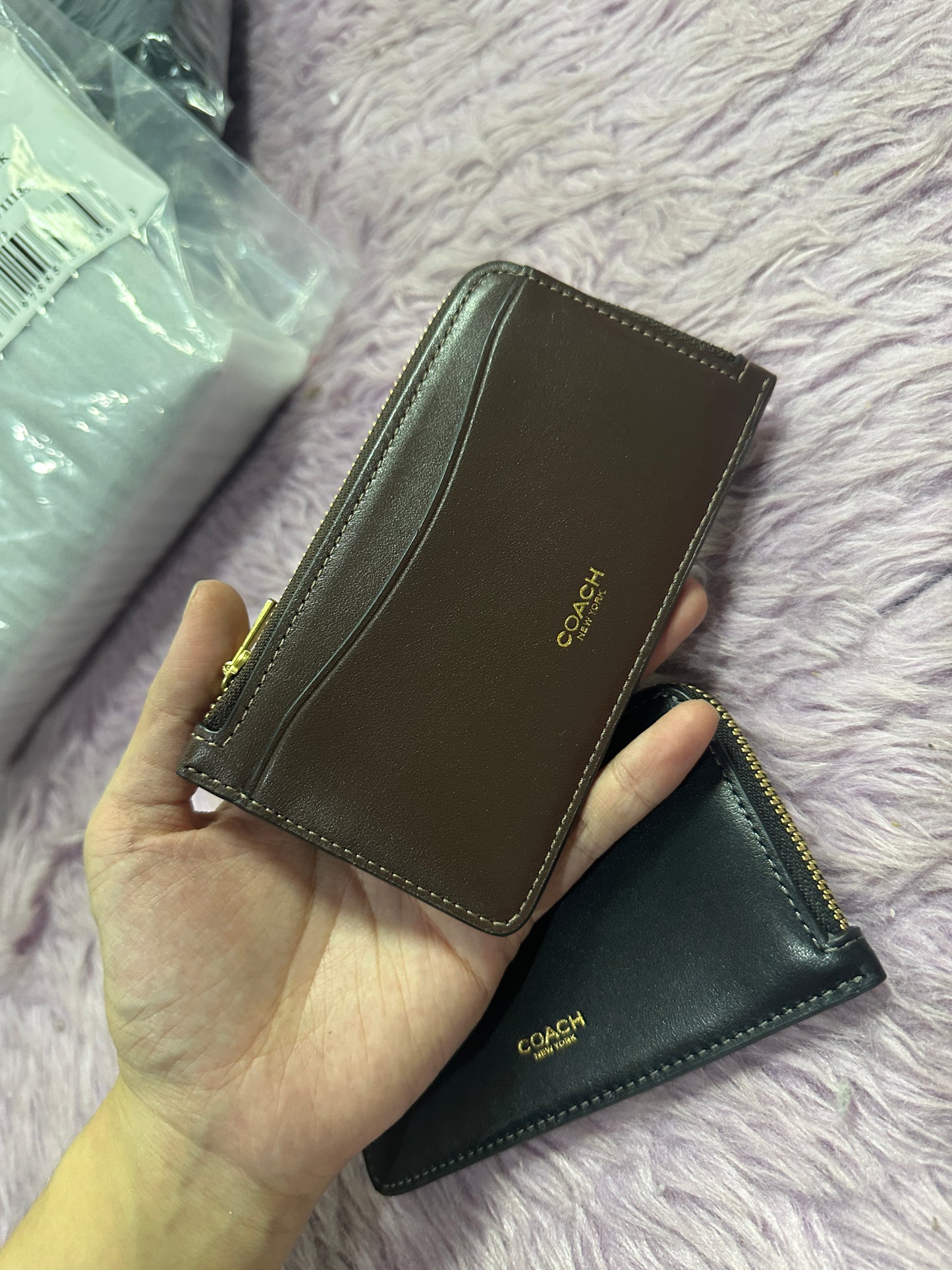 ORIG & IMPORTED CCH Slim Zip Card Case Wallet