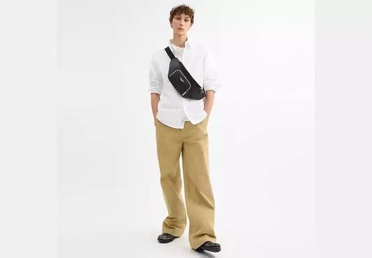 AUTHENTIC/ORIGINAL COACH Racer Belt Bag In Blocked Signature Canvas