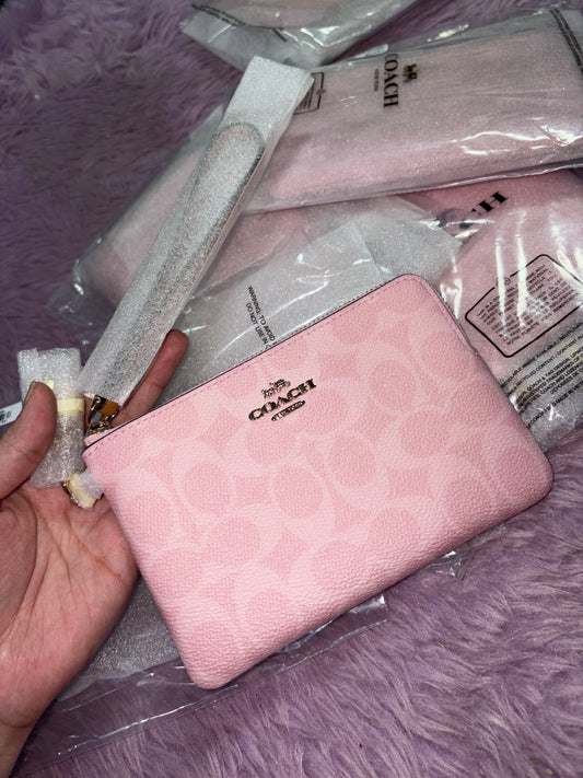 ORIG & IMPORTED CCH Corner Zip Small Wristlet Card Purse Wallet