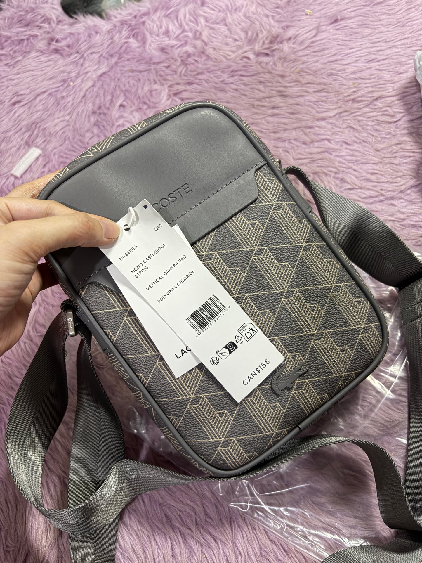 ORIG & IMPORTED LCT The Blend Satchel Small Men’s Phone Gray/Black Bag