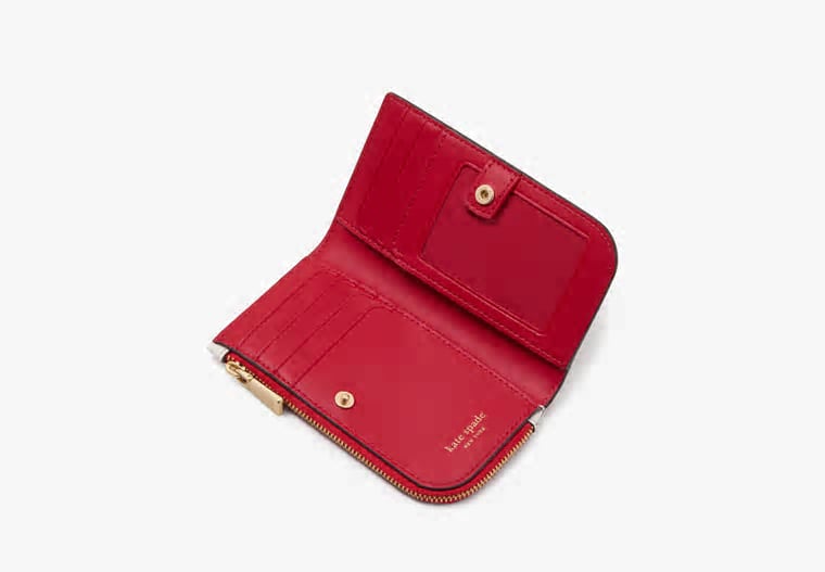 ORIG & IMPORTED Kate Spade KS Devin Pixel Hearts Small Slim Bifold Wallet
