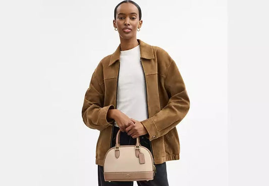 AUTHENTIC/ORIGINAL COACH Sabrina Satchel Bag In Colorblock