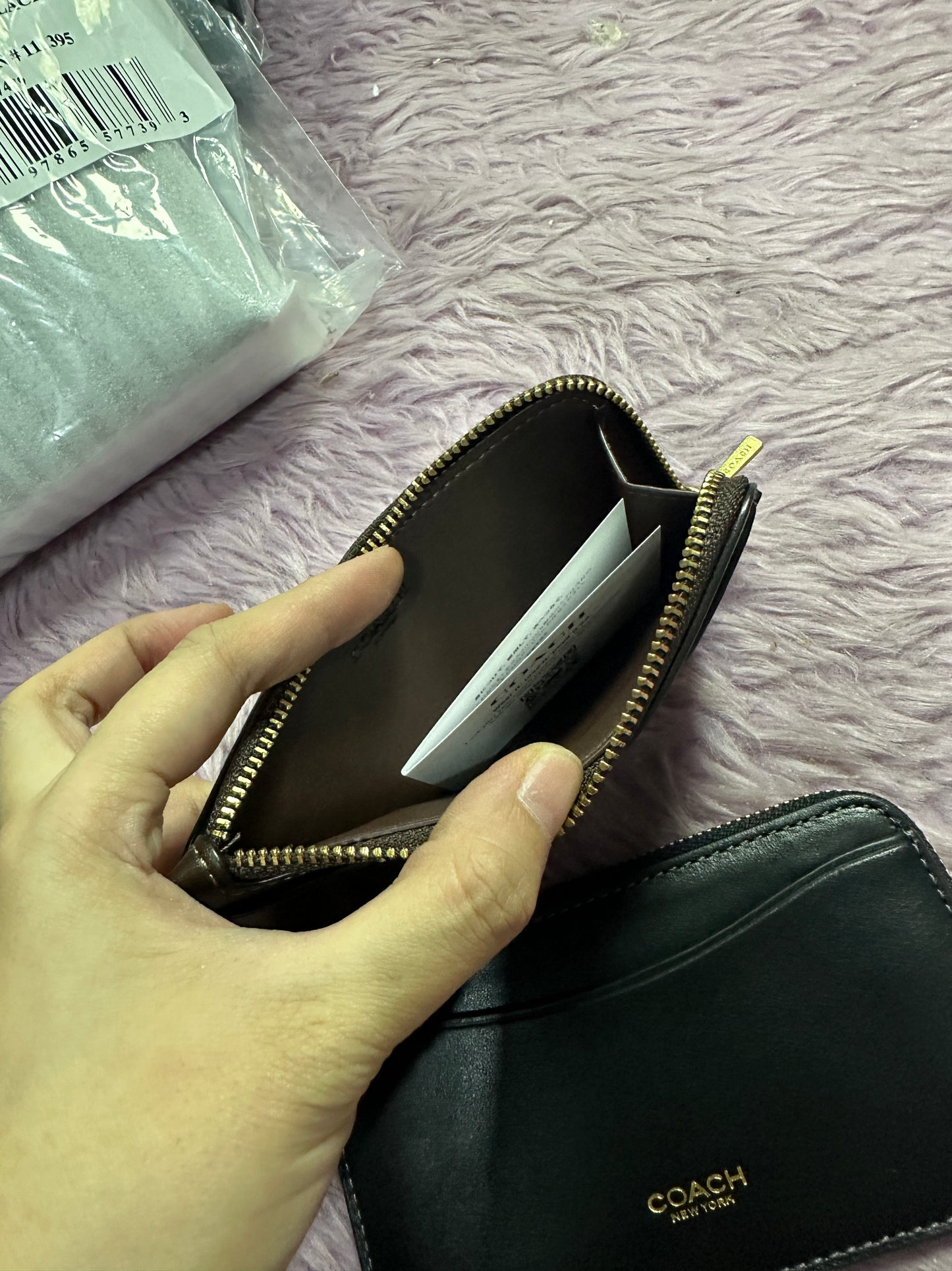 ORIG & IMPORTED CCH Slim Zip Card Case Wallet