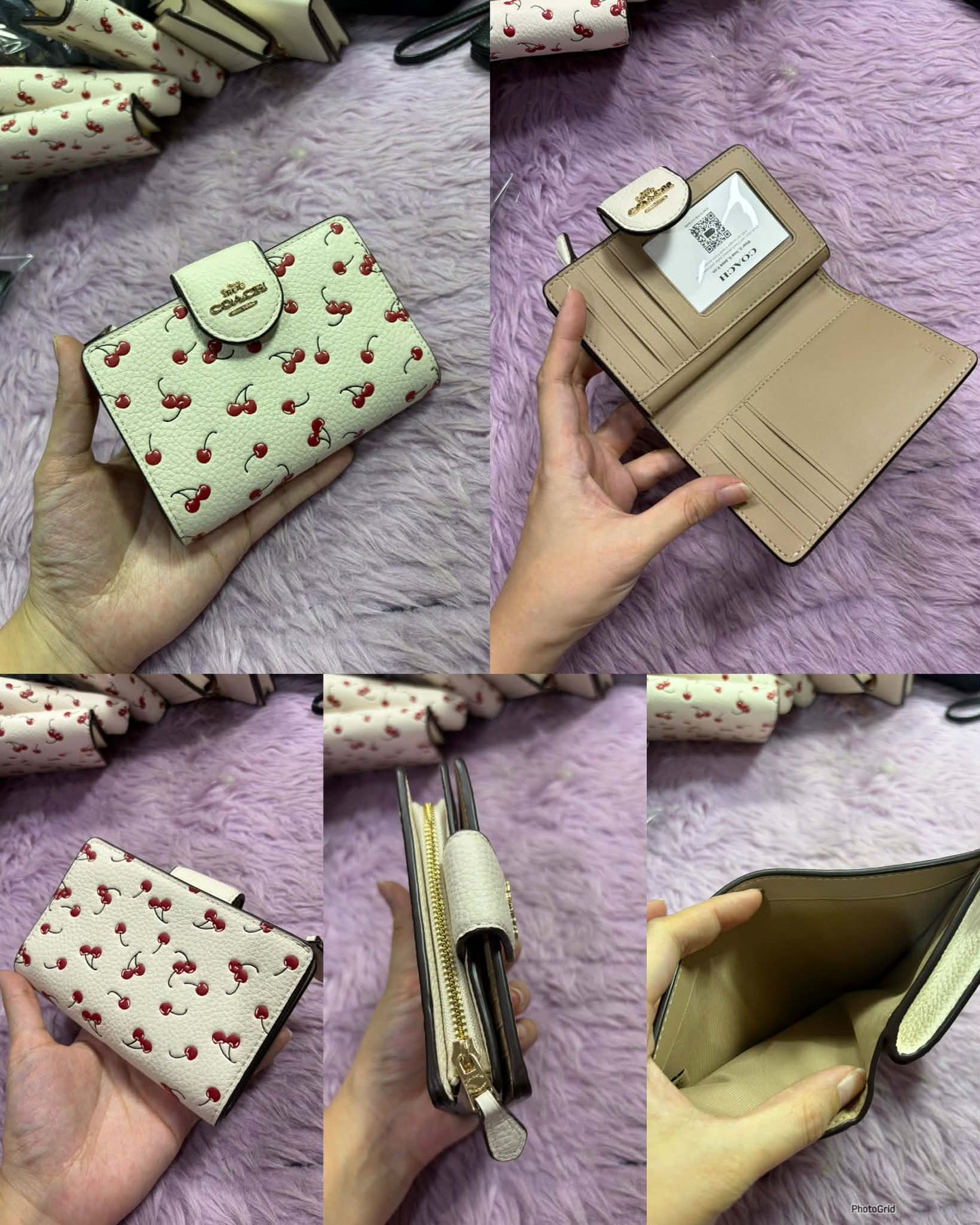 ORIG & IMPORTED CCH MEDIUM CORNER ZIP BIFOLD WALLET