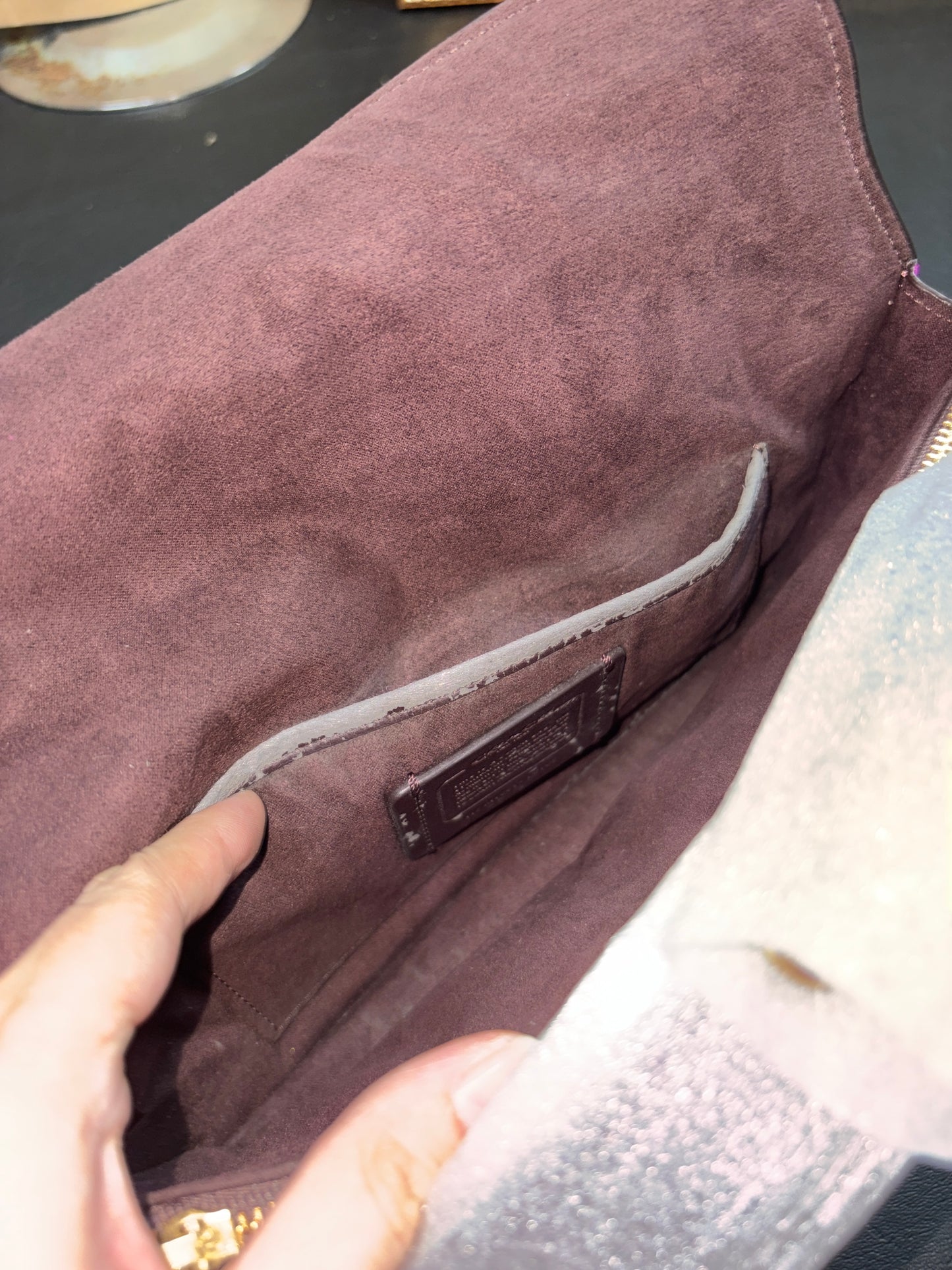 ORIG & IMPORTED WITH FLAW Retail CCH Tabby 26 ColorBlock Pink/Brown Shoulder Bag