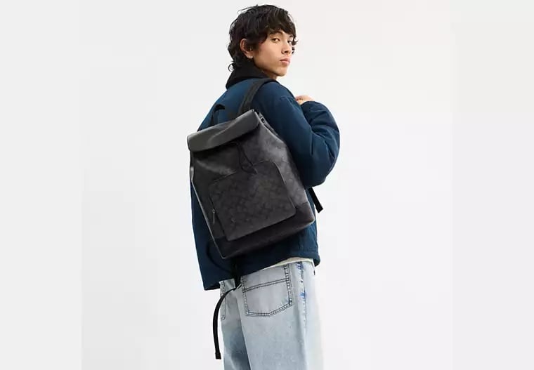 ORIG & IMPORTED COACH Turner Backpack In Signature Canvas