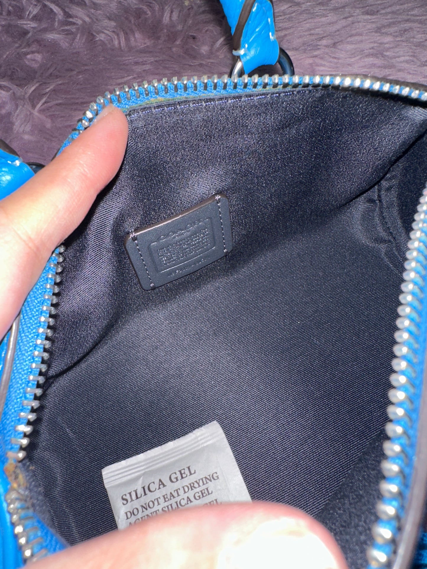 ORIG Preloved CCH Lacey Crossbody Small Barrel Blue Bag