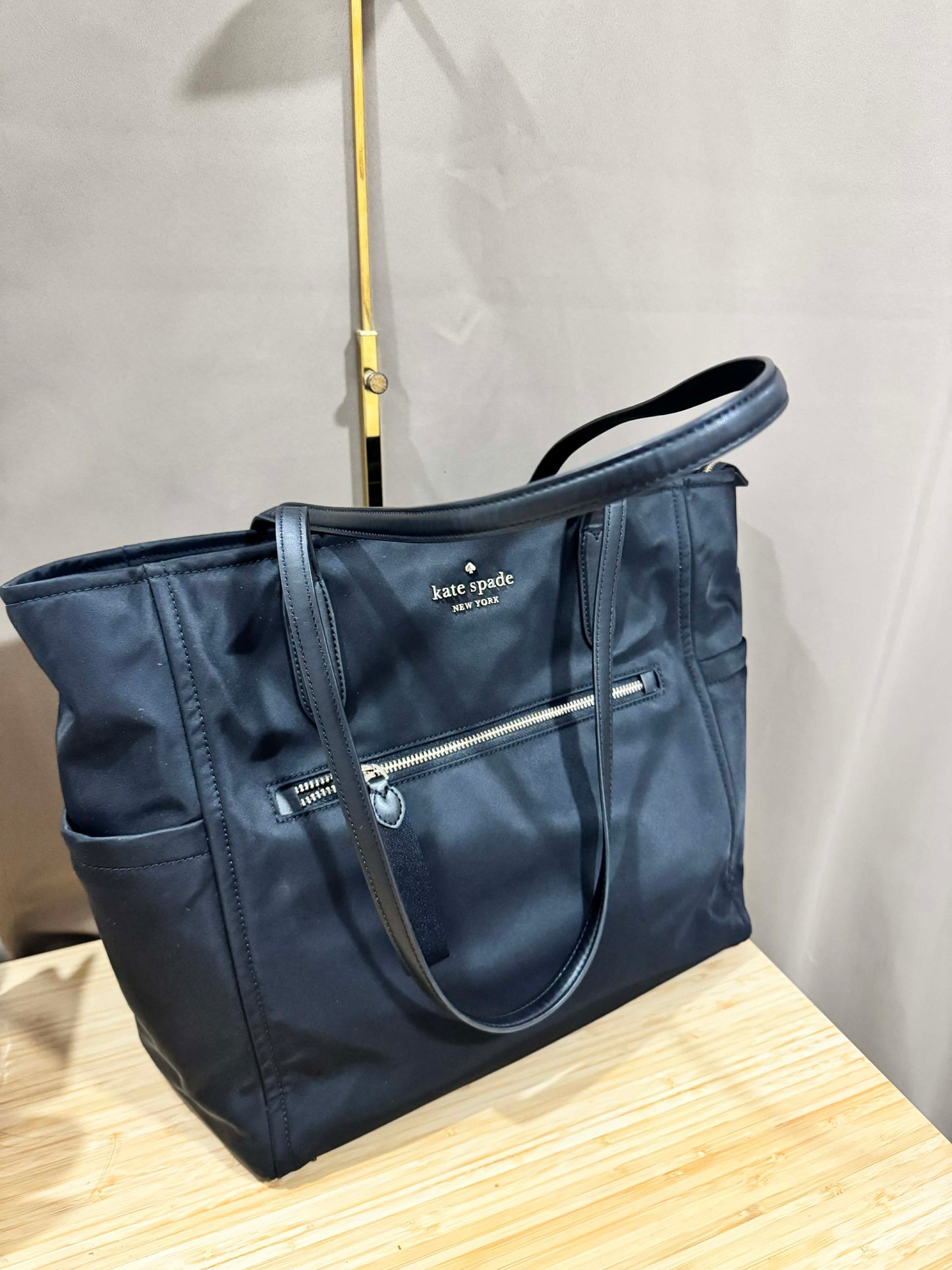 ORIG & IMPORTED Preloved KS Chelsea Large Tote Black Nylon Bag