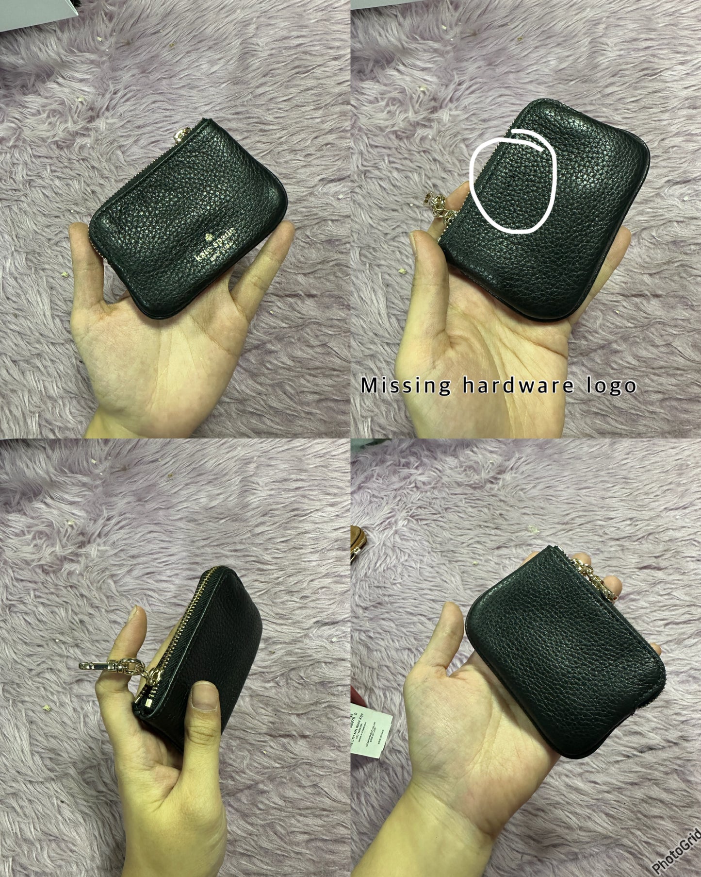 SALE! ❤️ ORIG & IMPORTED KS Coin Purse Detachable Wallet Bag Charm Brown/Black/White