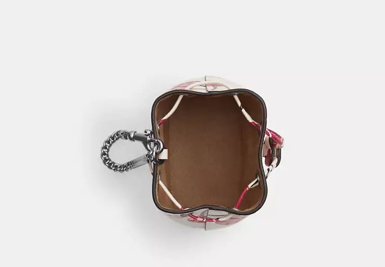 AUTHENTIC/ORIGINAL COACH Drawstring Wristlet With Cherry Print