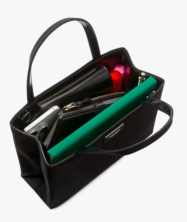 AUTHENTIC/ORIGINAL KateSpade KS Retail Sam Icon KSNYL Nylon Small Tote Black Bag