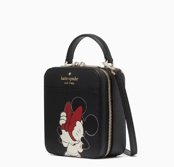 AUTHENTIC/ORIGINAL KateSpade KS Disney Minnie Mouse Daisy Vanity Crossbody Bag Black