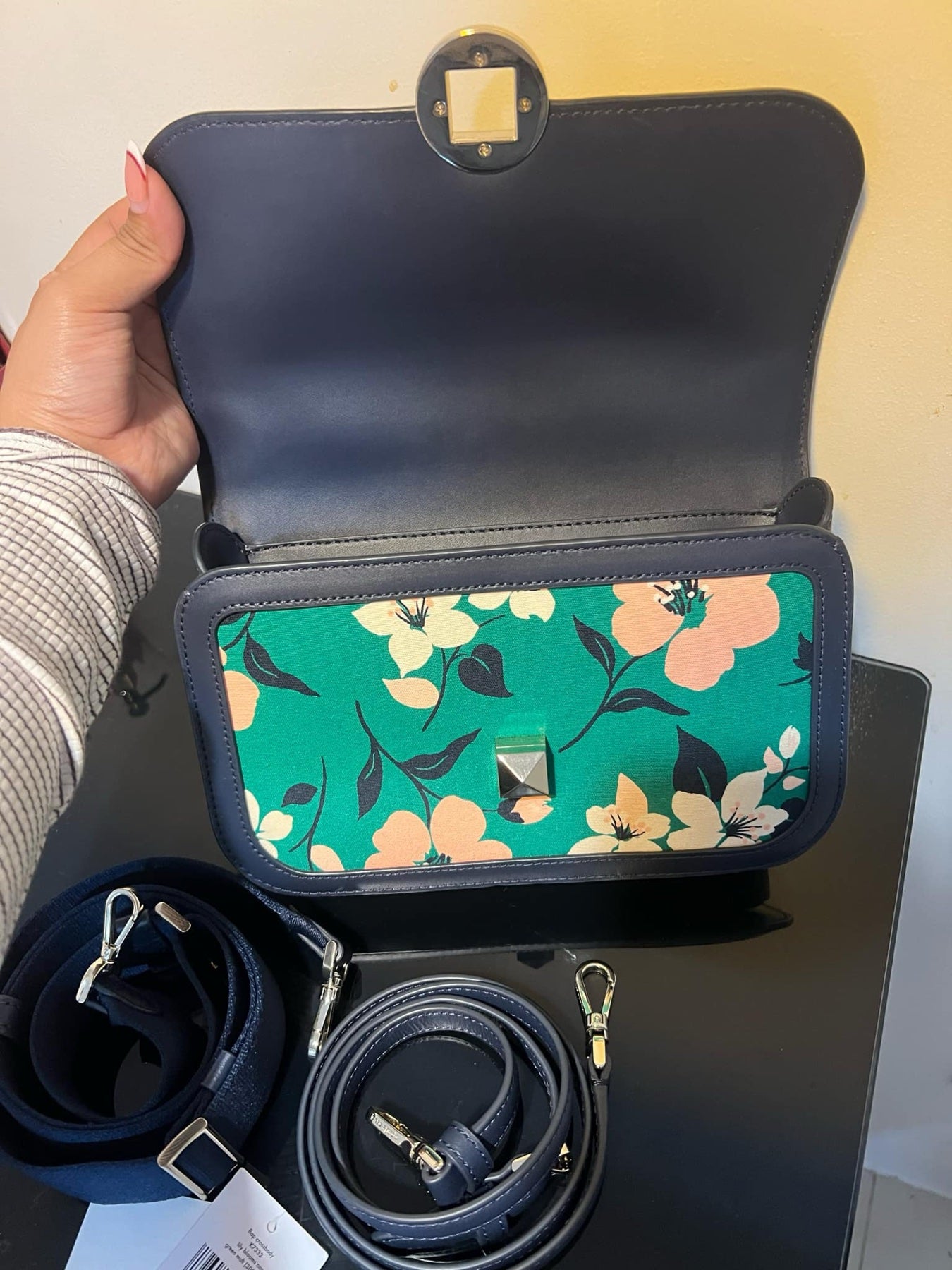 AUTHENTIC/ORIGINAL Preloved KateSpade KS Audrey Flap Crossbody Small Green Bag