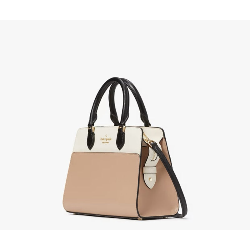 AUTHENTIC/ORIGINAL Kate Spade KS Madison Small Satchel Bag Beige