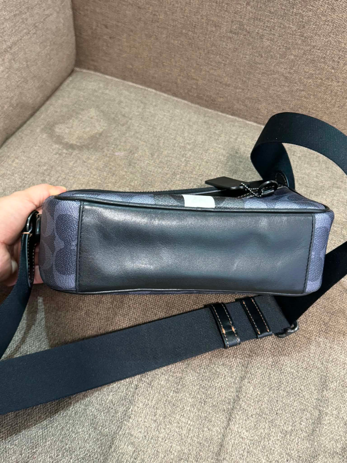 ORIG Preloved CCH Graham Crossbody Men's Bag in Blue Varsity Stripe