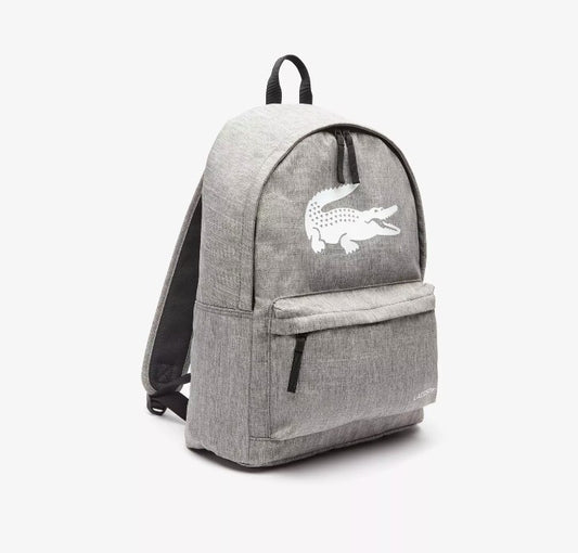 AUTHENTIC/ORIGINAL Lac0ste Gray Backpack bag with Laptop Pocket