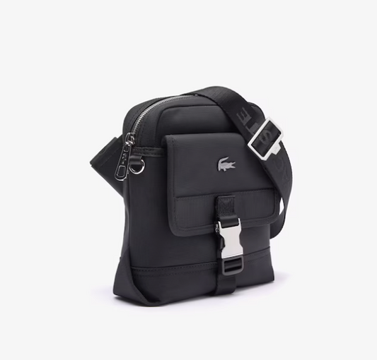 AUTHENTIC/ORIGINAL Lac0st Men's Kome Crossbody Bag Black