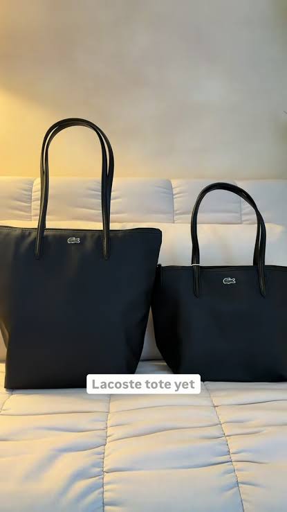 ORIG & IMPORTED Black LCT Concept Zip Tote Bag Small & Large