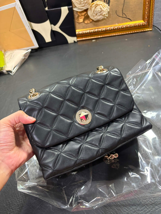 ORIG Preloved KS Natalia Small Flap Crossbody Black Bag