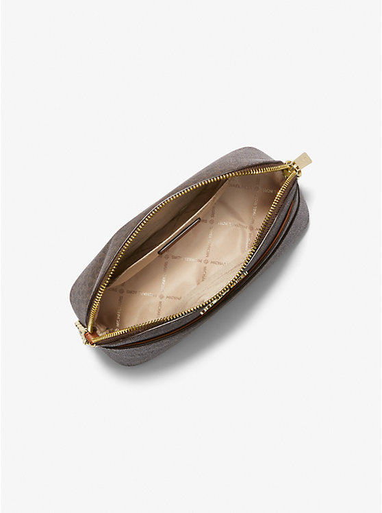 ORIG & IMPORTED Michael Kors MK Jet Set Travel Medium Logo Dome Crossbody Bag