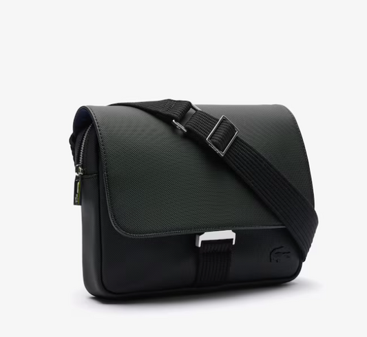AUTHENTIC/ORIGINAL Lac0st Men's Kome Crossbody Bag Black