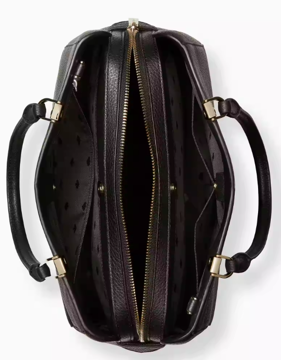 AUTHENTIC/ORIGINAL Preloved KateSpade KS Leila Medium Triple Compartment Satchel Bag Black