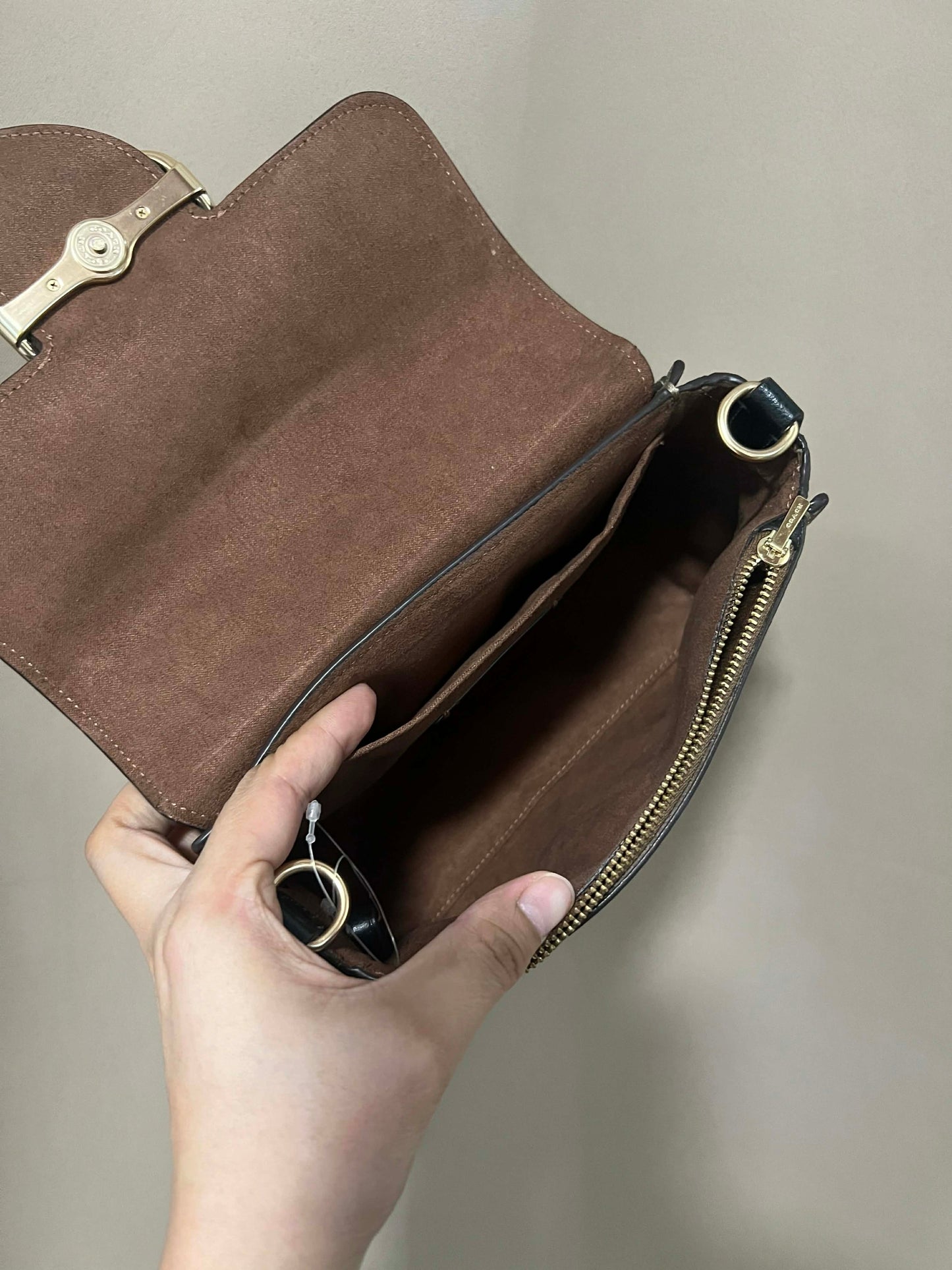 ORIG Preloved CCH Morgan Top Handle Satchel Brown Bag