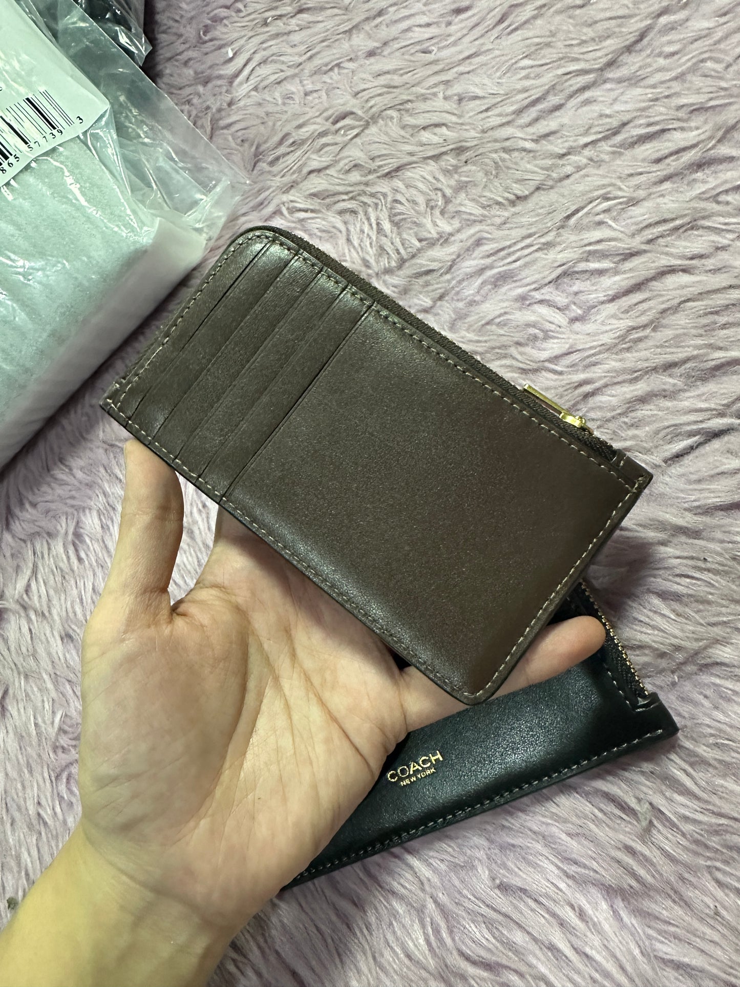 ORIG & IMPORTED CCH Slim Zip Card Case Wallet