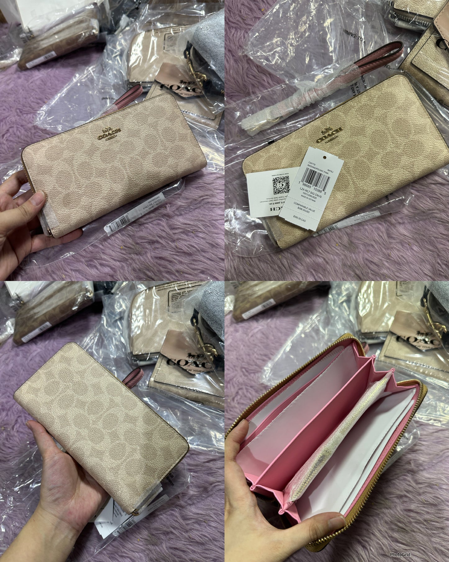 ORIG & IMPORTED CCH Long Zip Around Accordion Continental Women / Men Wallet