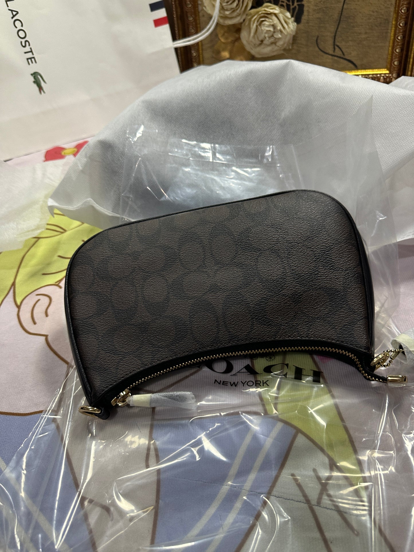 ORIG & IMPORTED CCH Teri Shoulder Signature Brown/Black Bag