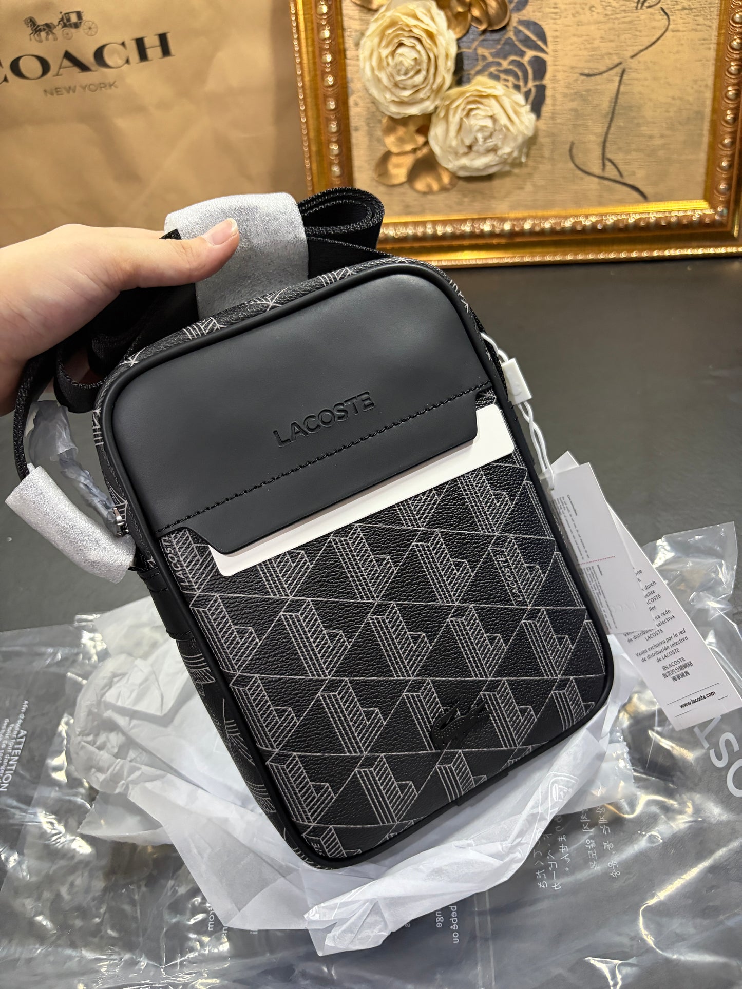 ORIG & IMPORTED LCT The Blend Satchel Small Men’s Phone Gray/Black Bag